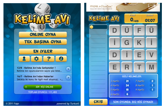 Kelime Avı Ipad Uygulaması Log 