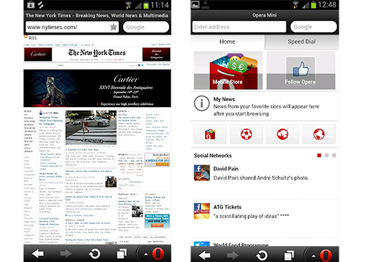 Opera Mini web browser