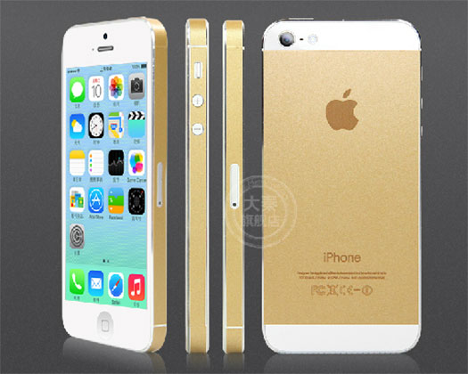 Altın iPhone 5s sticker'ı