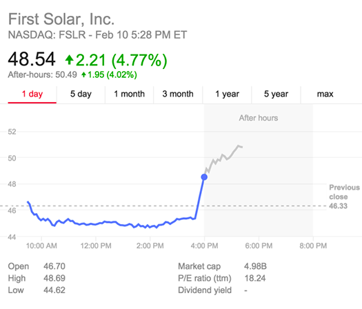 first solar