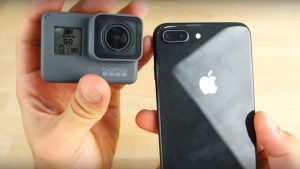 GoPro Hero 6 Black ve iPhone 8 Plus