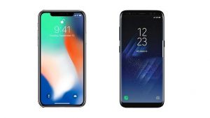 iPhone X ve Galaxy S8