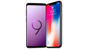 Samsung Galaxy S9 Apple iPhone X