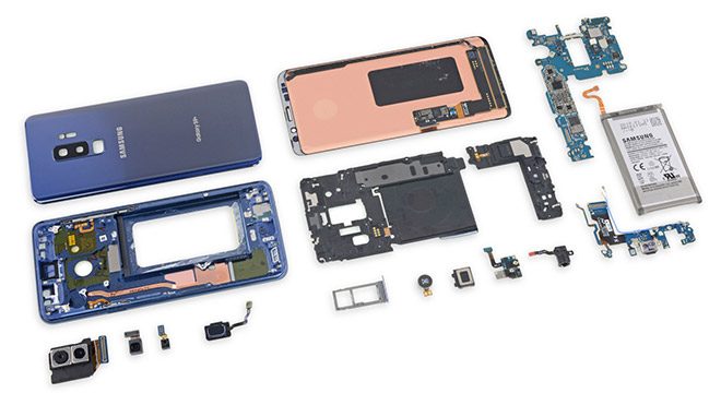 Samsung Galaxy S9 ve Galaxy S9+ iFixit