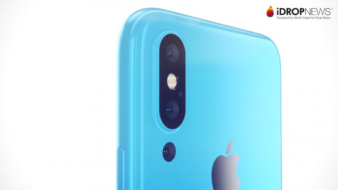 Üç arka kameralı Apple iPhone