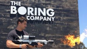 Elon Musk Not a Flamethrower Boring Company