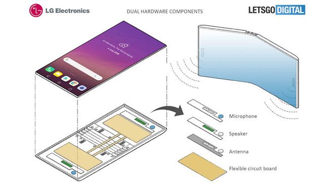 LG katlanabilir akıllı telefon