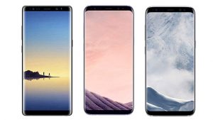 Samsung Galaxy S8, Galaxy S8 Plus, ve Galaxy Note 8