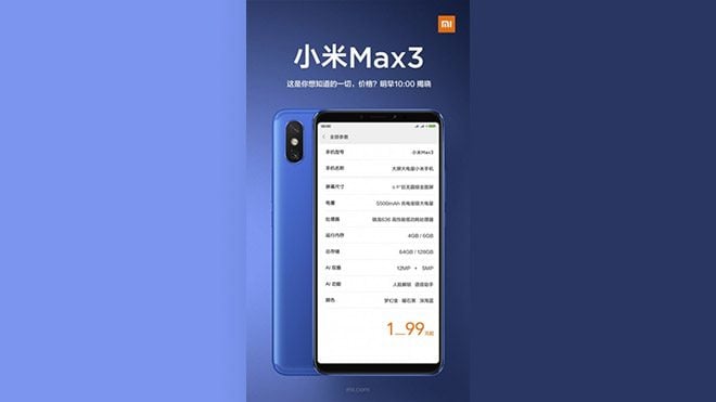 Xiaomi Mi Max 3