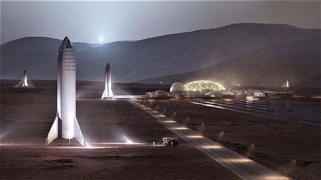 SpaceX BFR Elon Musk Mars Ay