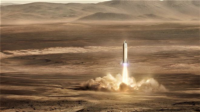 SpaceX BFR Elon Musk Mars Ay