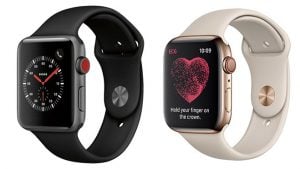 Apple Watch Series 3 ve Watch Series 4