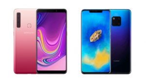 Samsung Galaxy A9 Huawei Mate 20 Pro