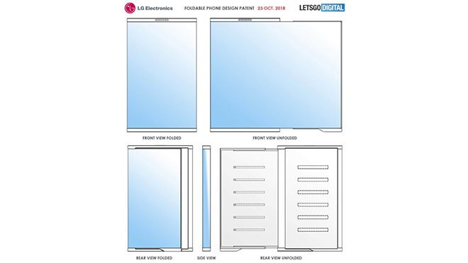 LG katlanabilir akıllı telefon