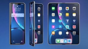 Samsung Galaxy Fold iPhone X Fold katlanabilir akıllı telefon