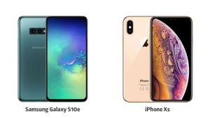 Samsung Galaxy S10e iPhone Xs