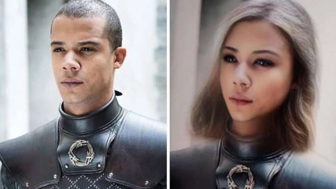 Grey Worm ve Kadın Grey