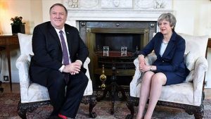 Mike Pompeo-Theresa-May Huawei