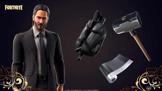 Keanu Reeves John Wick Fortnite kostümü