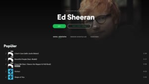 Spotify Ed Sheeran