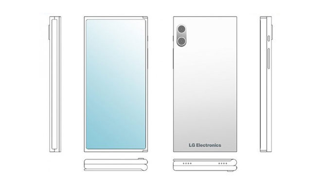 LG katlanabilir telefon