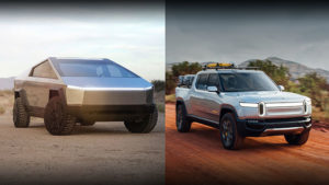 Rivian R1T ve Tesla Cybertruck