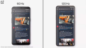 OnePlus 120 Hz ekran