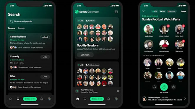 Spotify imzalı Clubhouse rakibi Greenroom için çıkış başlıyor