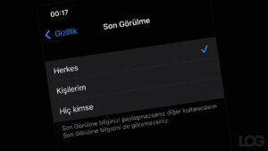 WhatsApp son görülme LOG