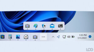 Windows 11 görev çubuğu LOG Tasarım