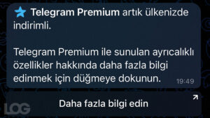 Telegram Premium LOG Görsel