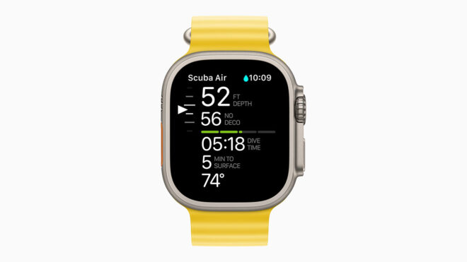 Apple Watch Ultra için Oceanic+