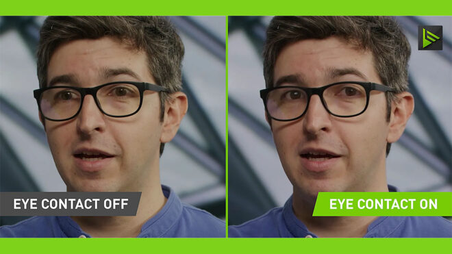 Nvidia Broadcast, Eye Contact