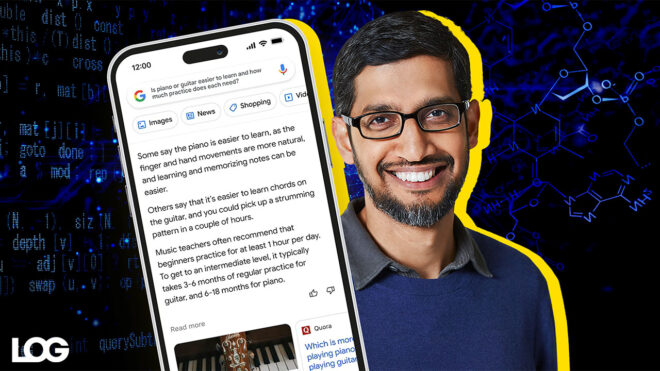 Google Bard Sundar Pichai LOG Tasarım