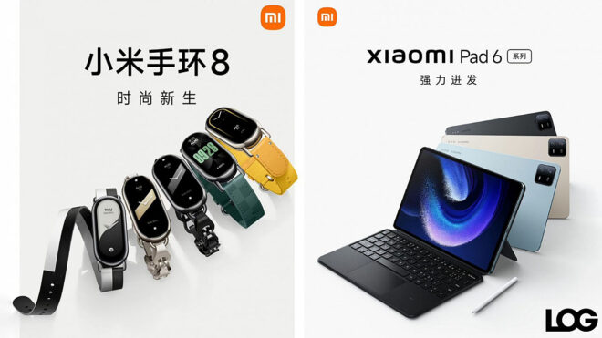 Xiaomi Pad 6 ve Xiaomi Band 8 LOG Görsel