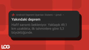 Android Deprem Uyarı Sistemi LOG Tasarım