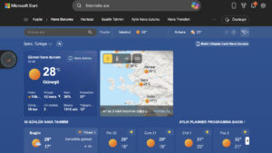 Microsoft Start hava durumu LOG Görsel