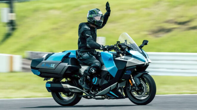Kawasaki, hidrojenli motosiklet prototipini geliştirmeye devam ediyor