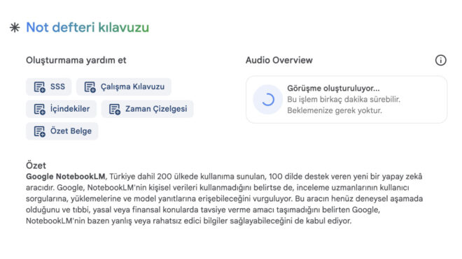 Google NotebookLM için "Audio Overview" özelliği geldi