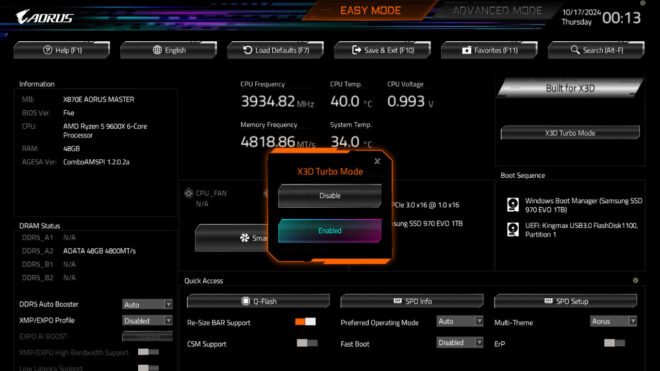 X3D Turbo modu